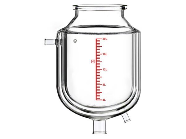 20L Dual Jacketed Laboratory Glass Reactor Vessel